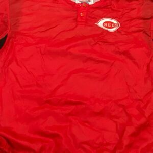 VTG Starter Cincinnati Reds XL Diamond Collection Hitting Jacket Shirt MLB